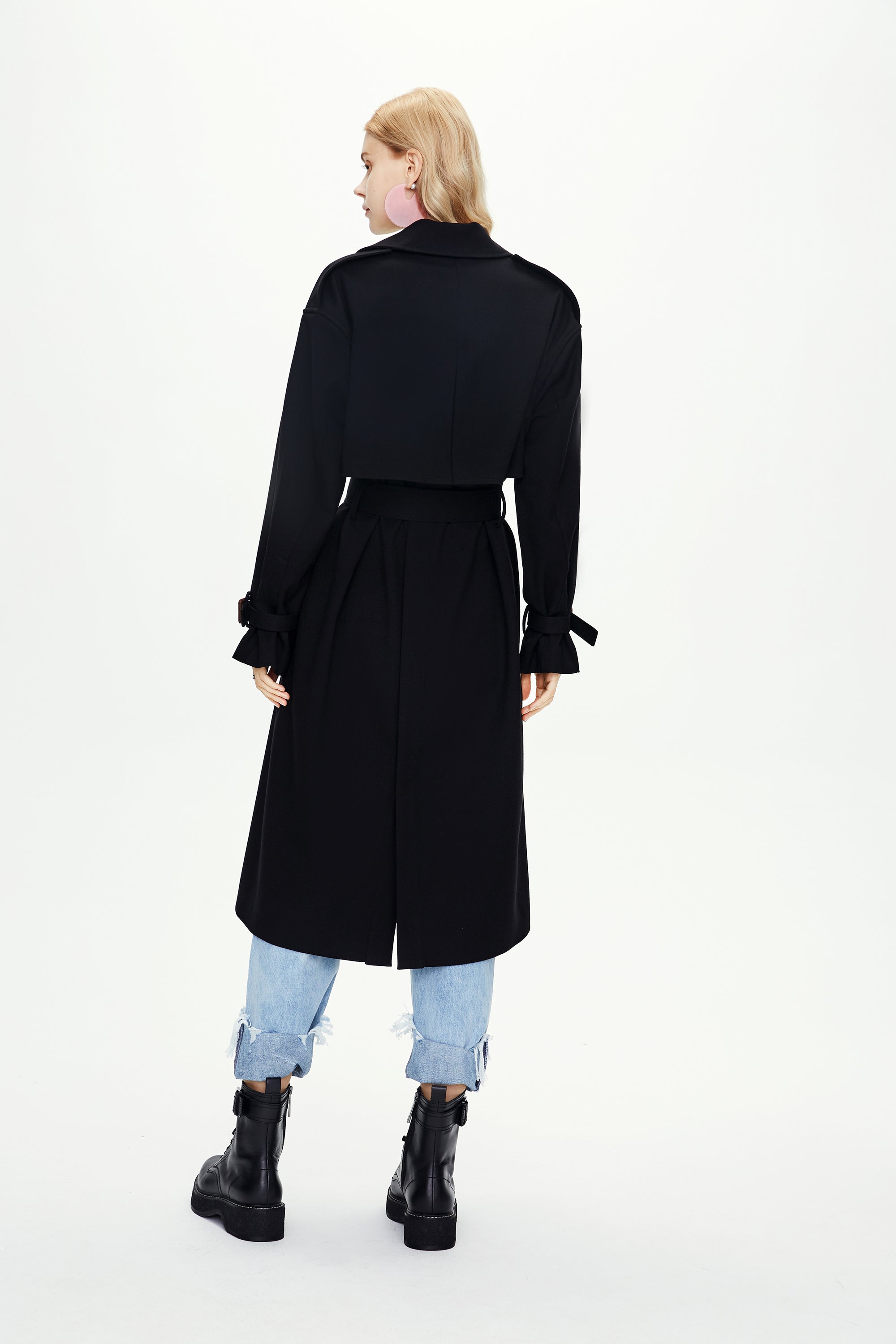 Knee-length Trench Coat