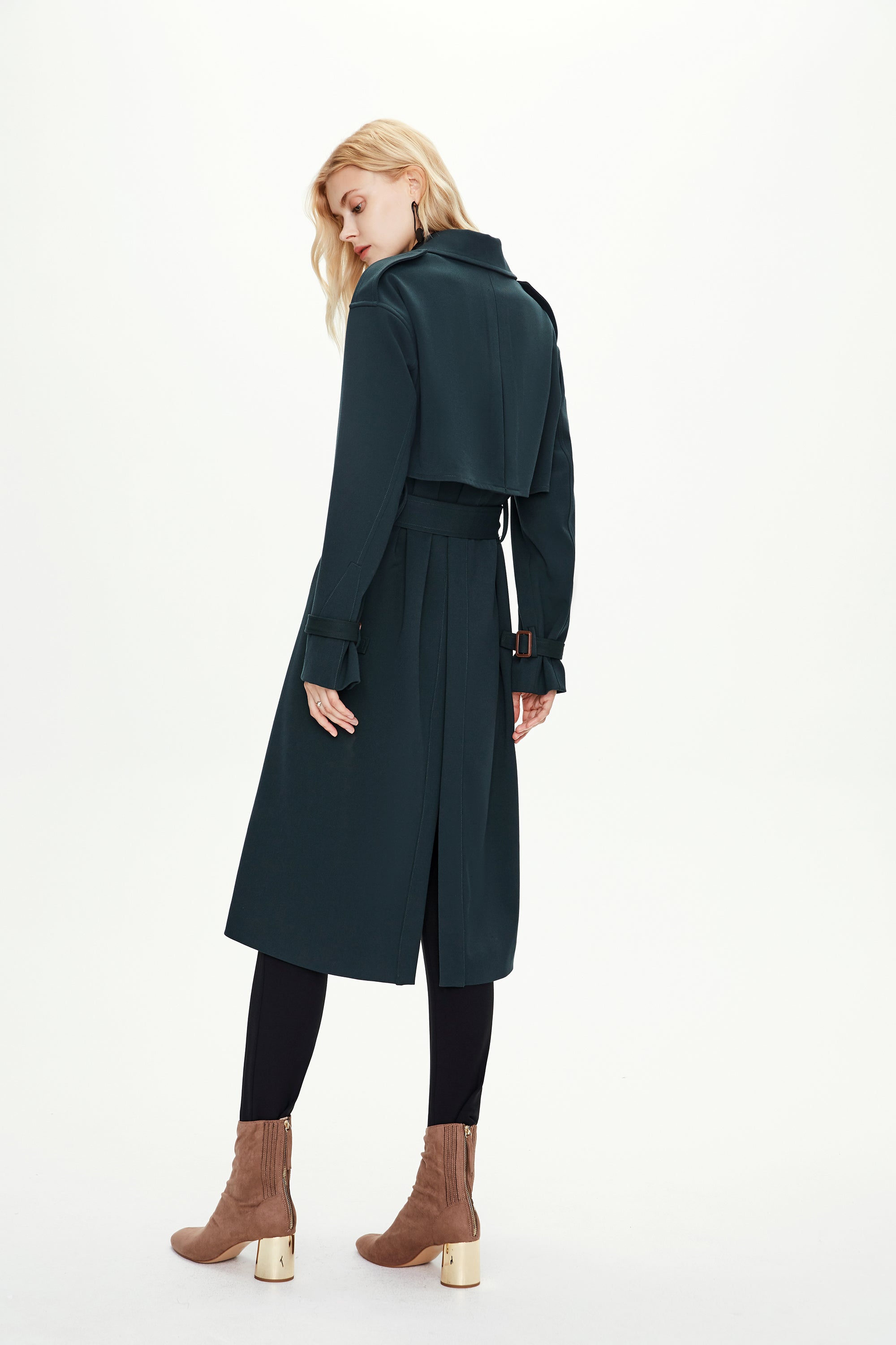 Knee-length Trench Coat