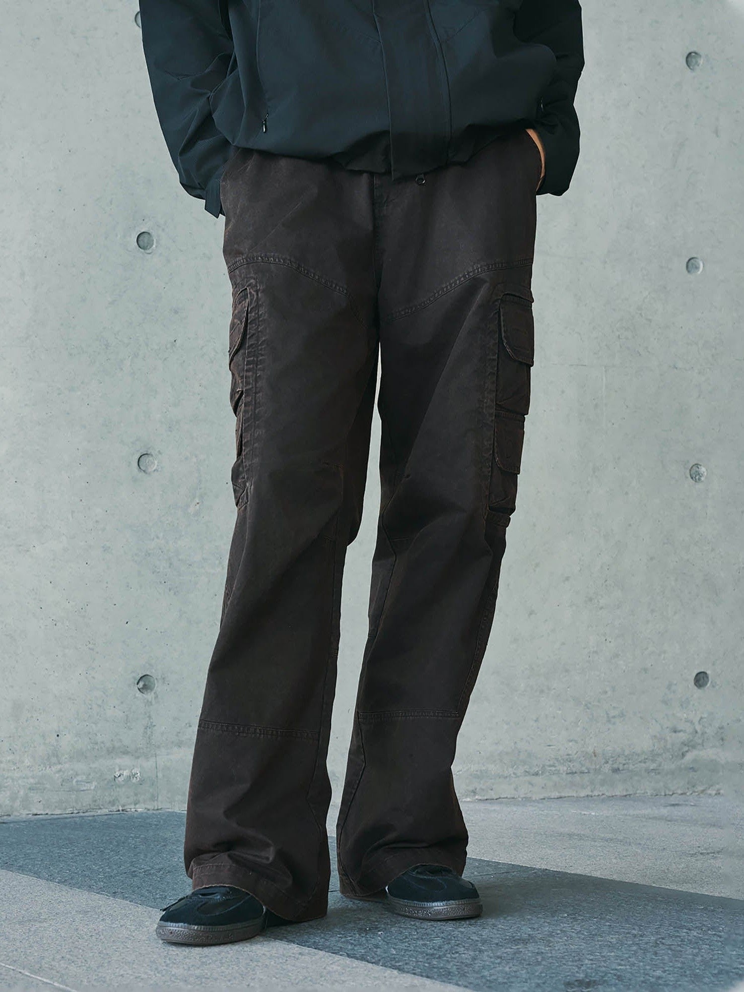 Black Canvas Cargo Pants