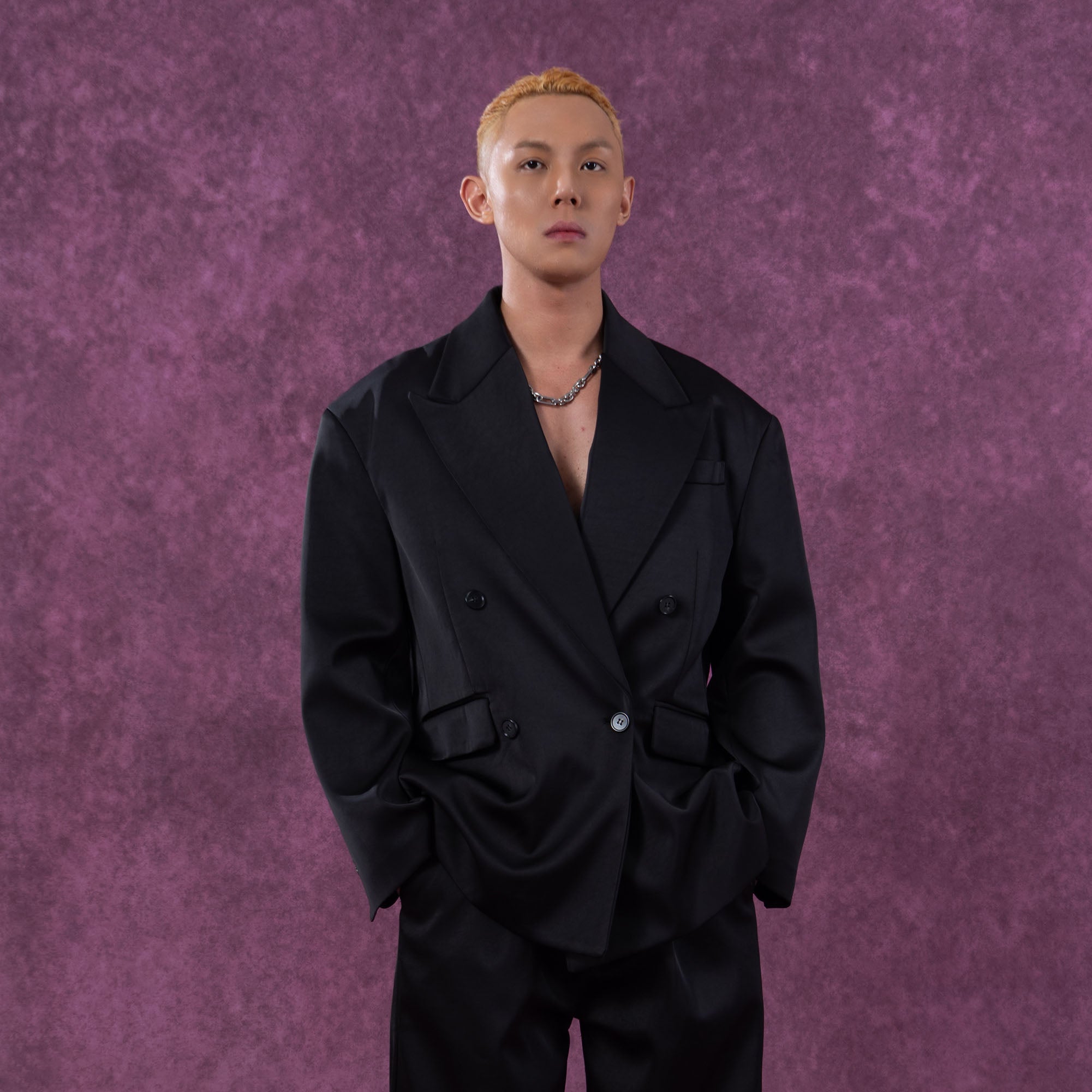 Satin Oversized Blazer