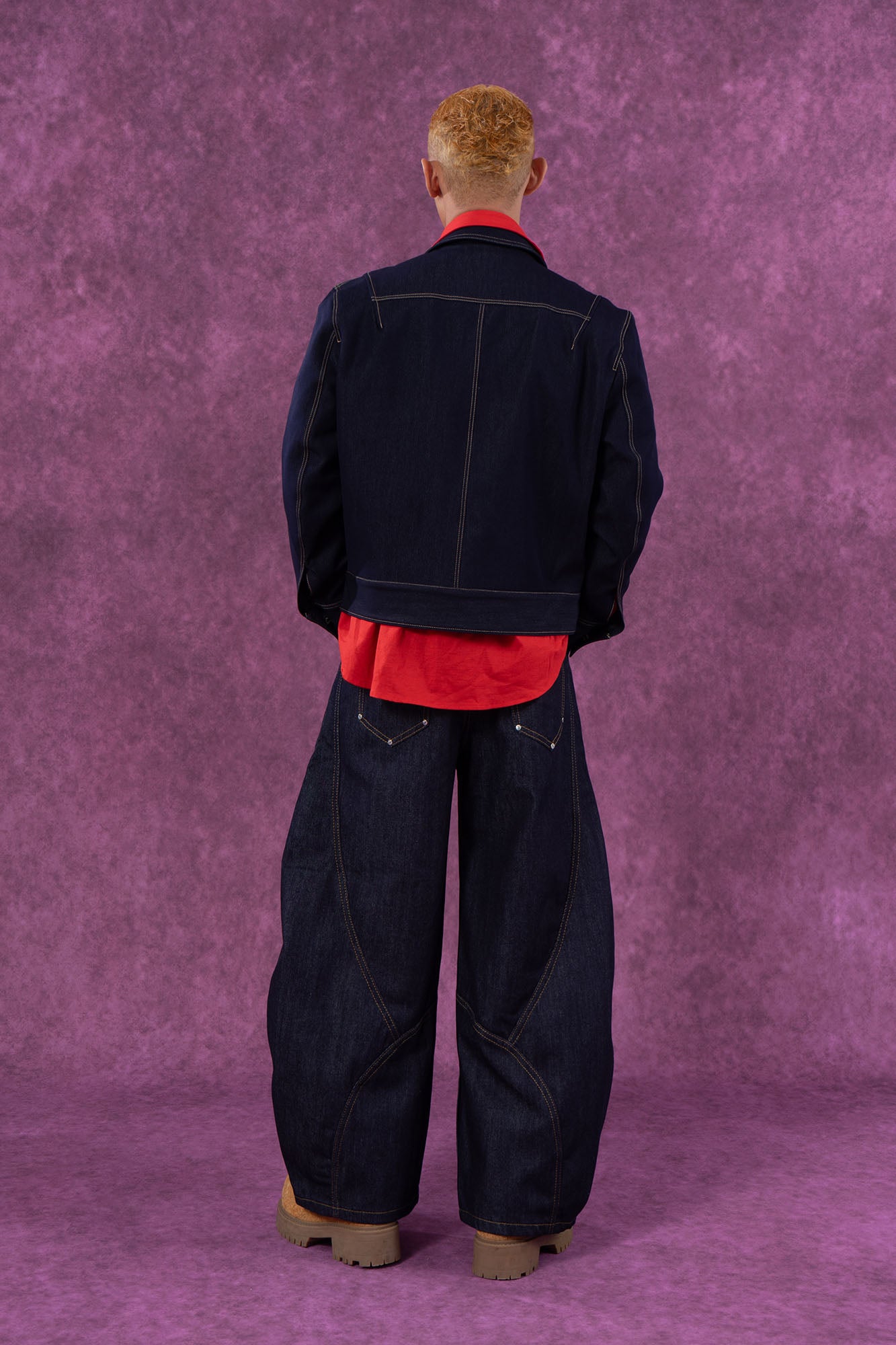 Classical Contrast Stitch Denim Jacket