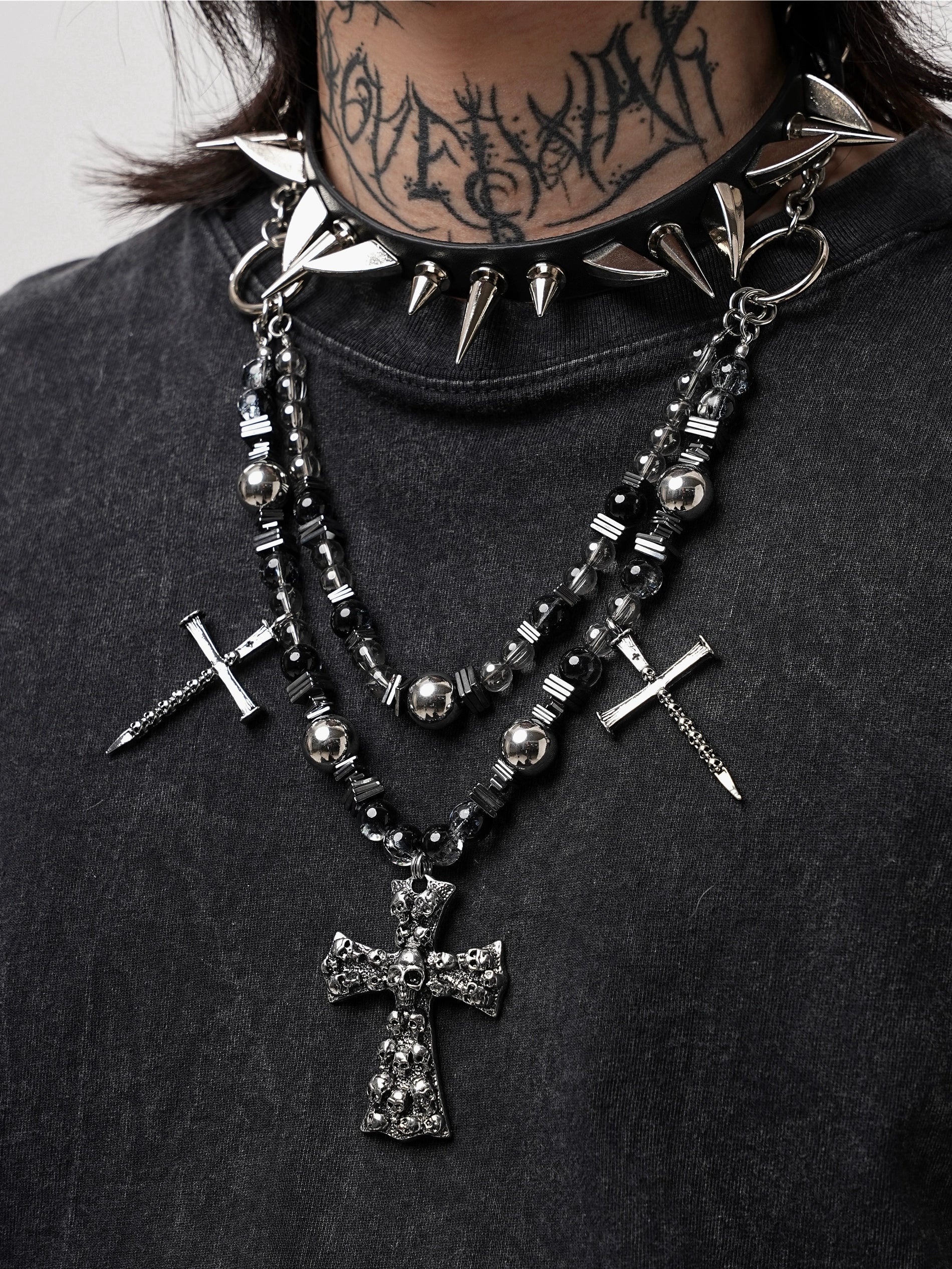 Gothic Cross Chain Necklace