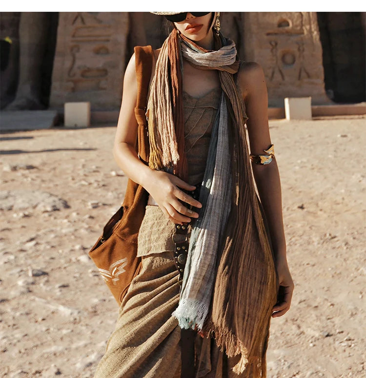 Desert Boho Multicolor Wrap Scarf