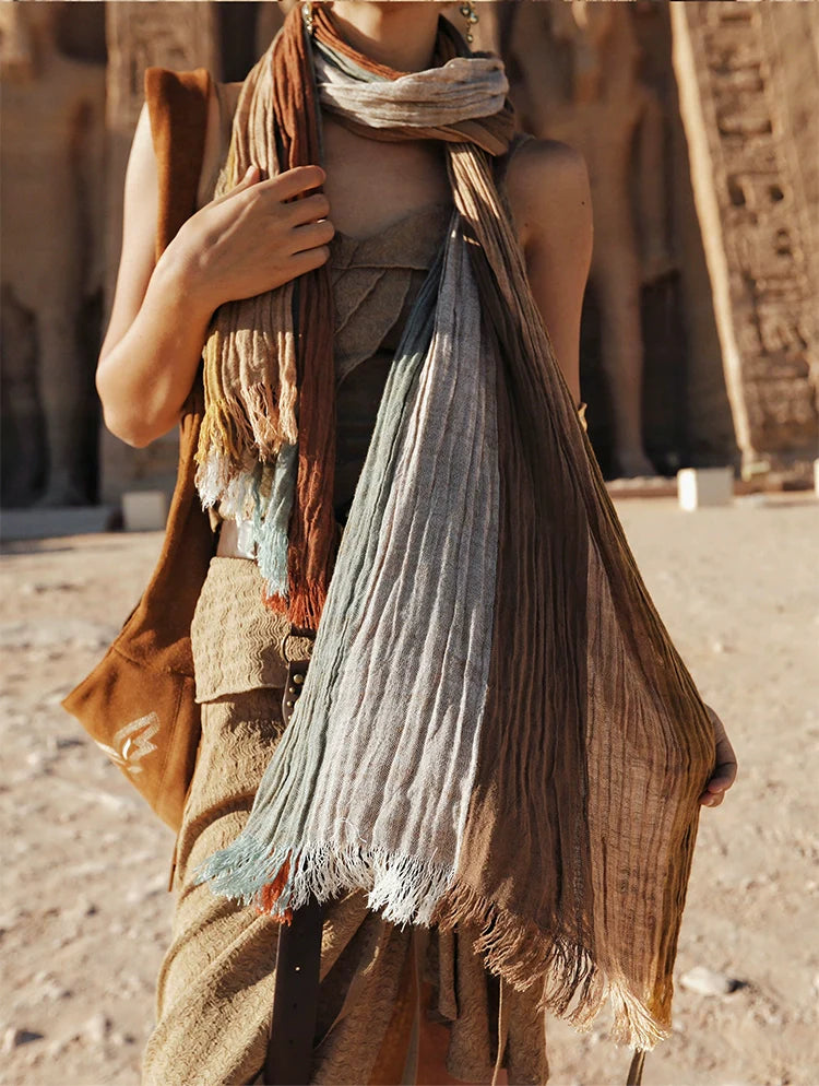 Desert Boho Multicolor Wrap Scarf