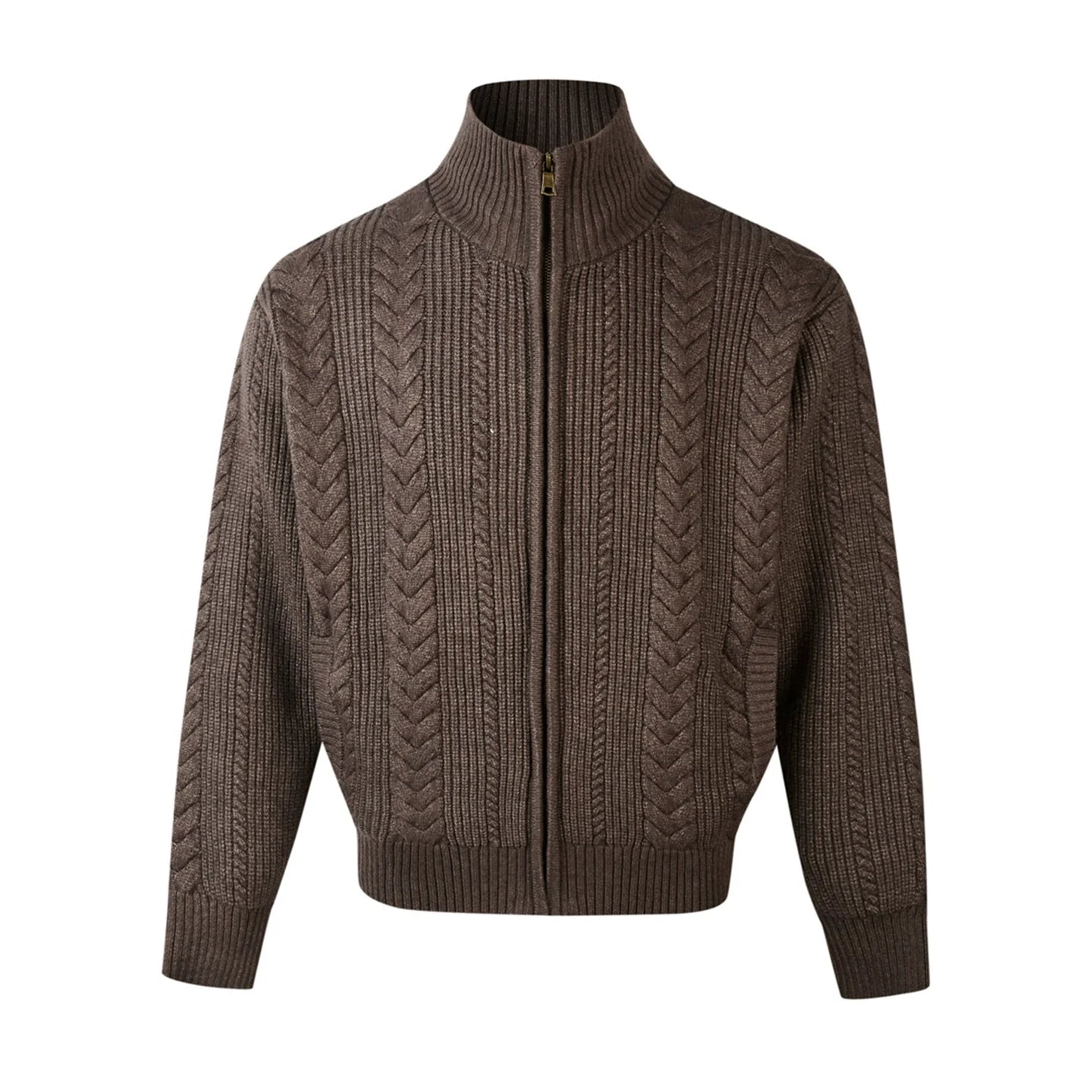 Heritage Weave Zip Cardigan