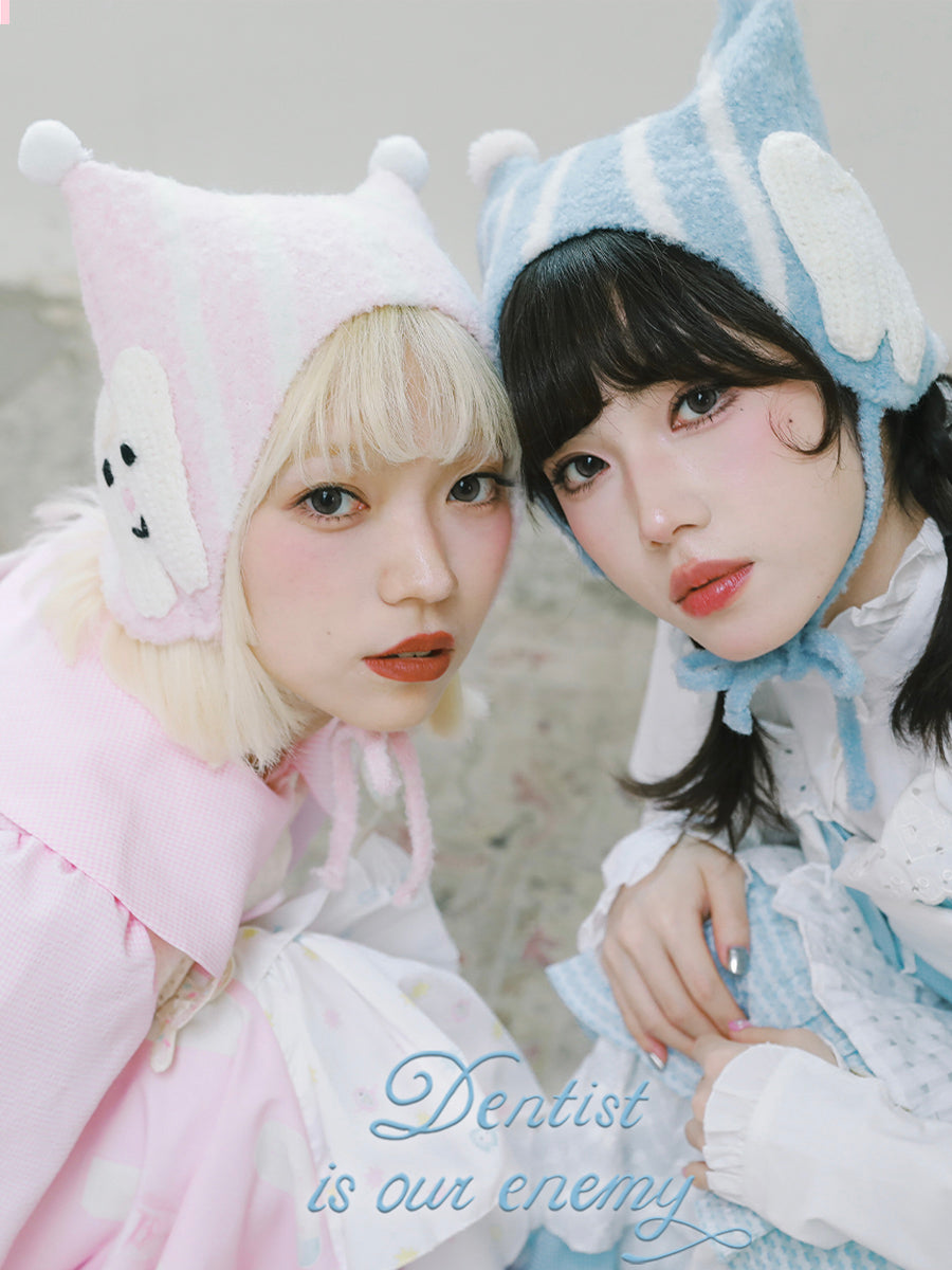 Sweet Cloud Plush Bonnet Hat