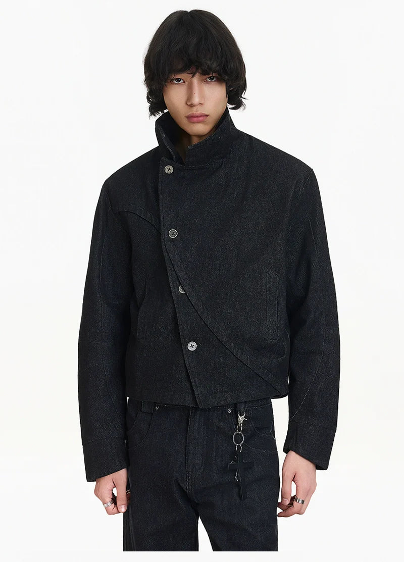 Midnight Torque Asym Denim Jacket