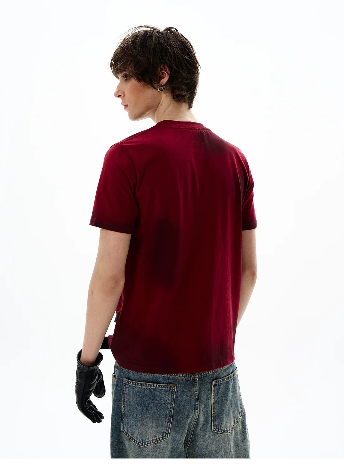 Vintage Crew Neck Graphic Print Tee