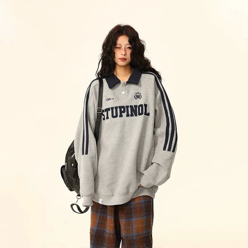 Stupinol Varsity Polo Sweatshirt