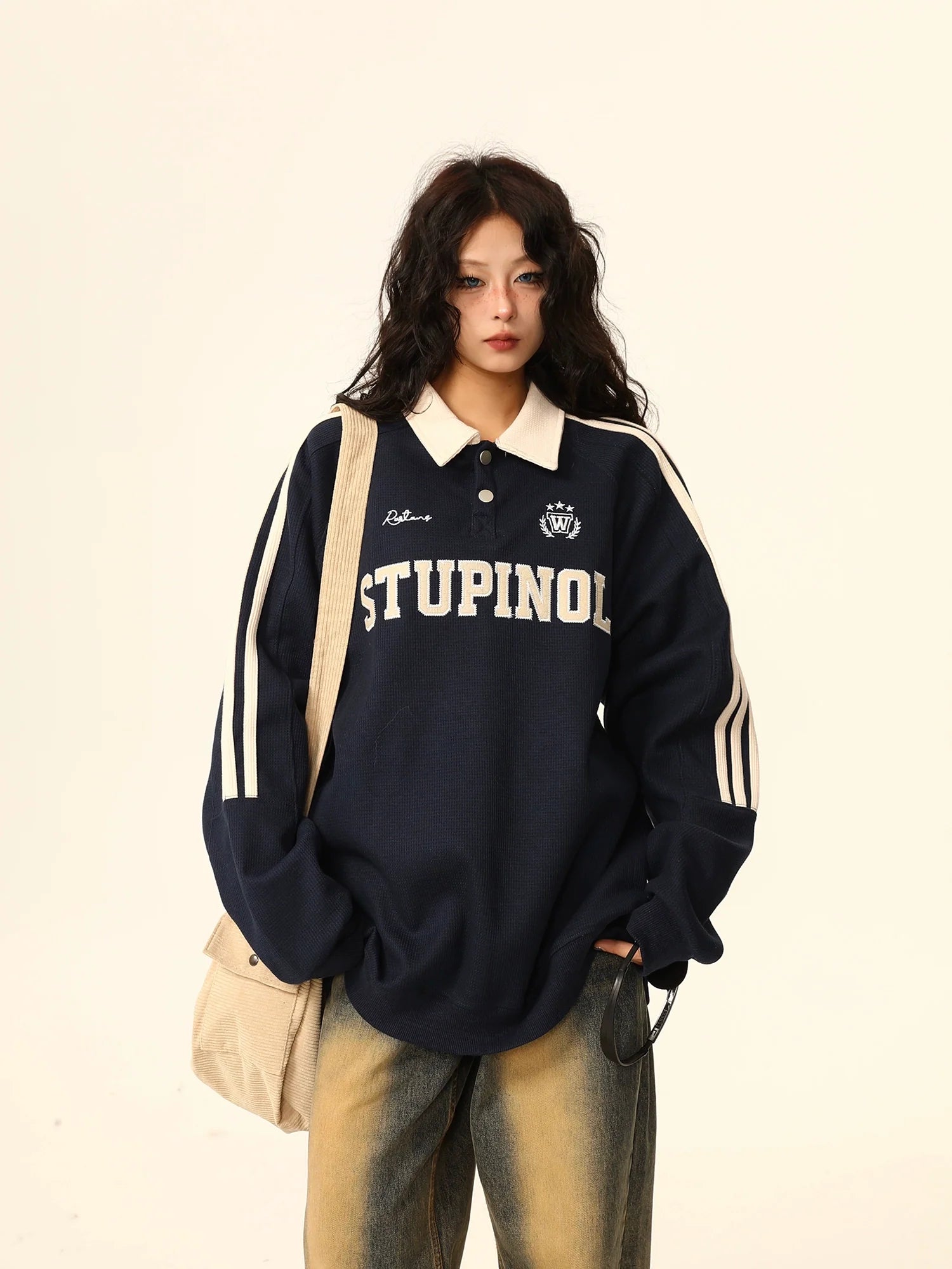 Stupinol Varsity Polo Sweatshirt
