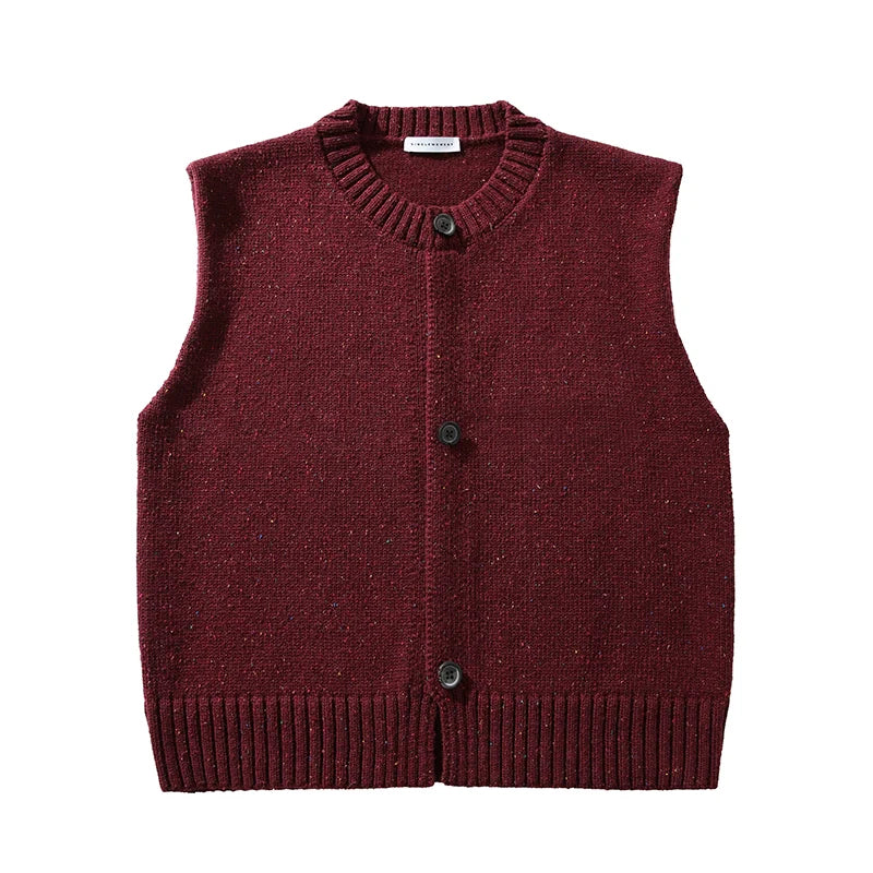 Knit Vest with White Button-Down
