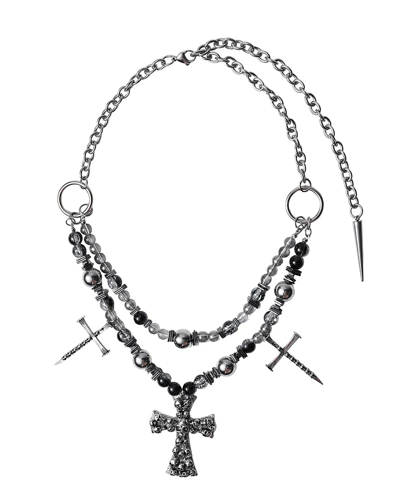 Gothic Cross Chain Necklace