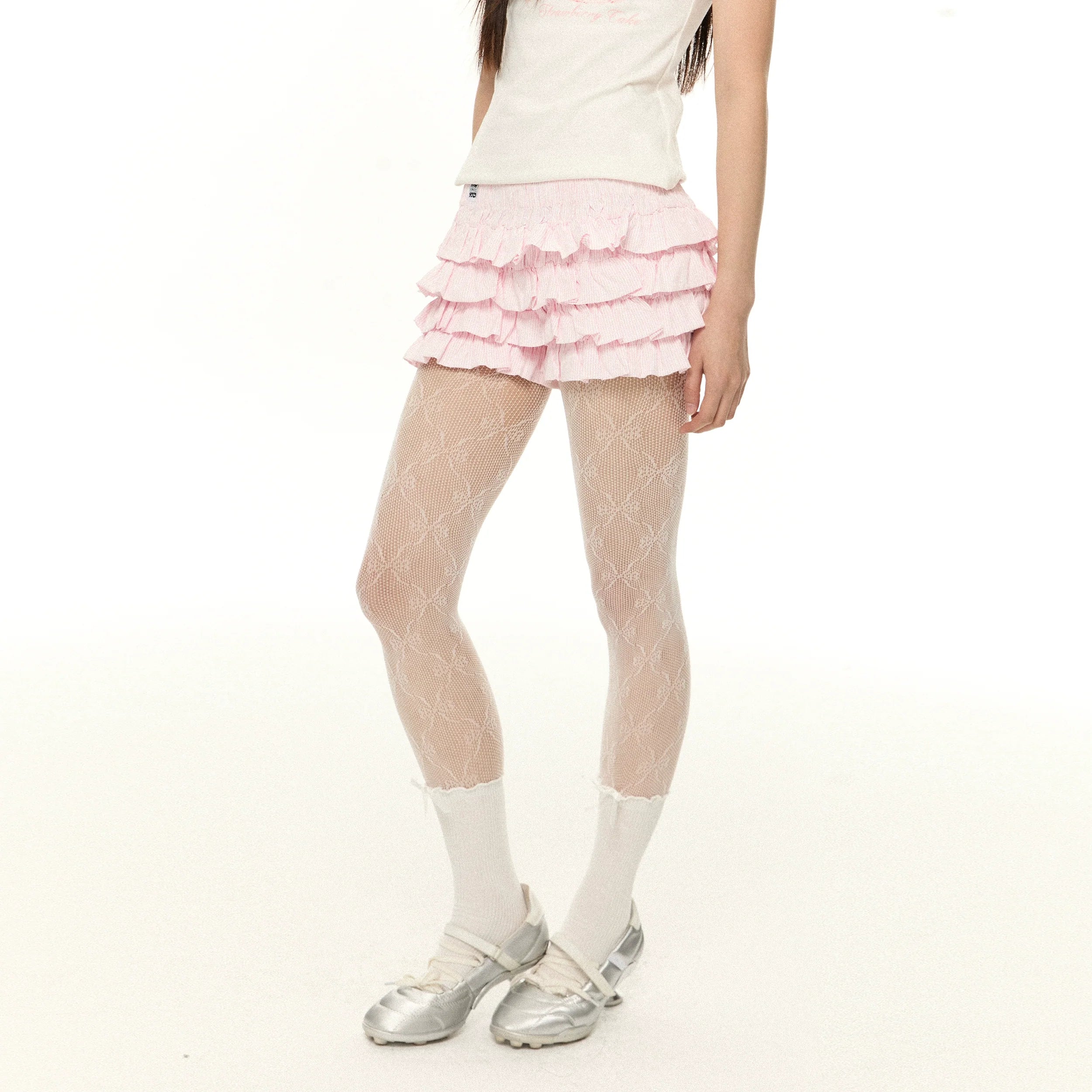 Ruffle Multi-Tiered Mini Shorts