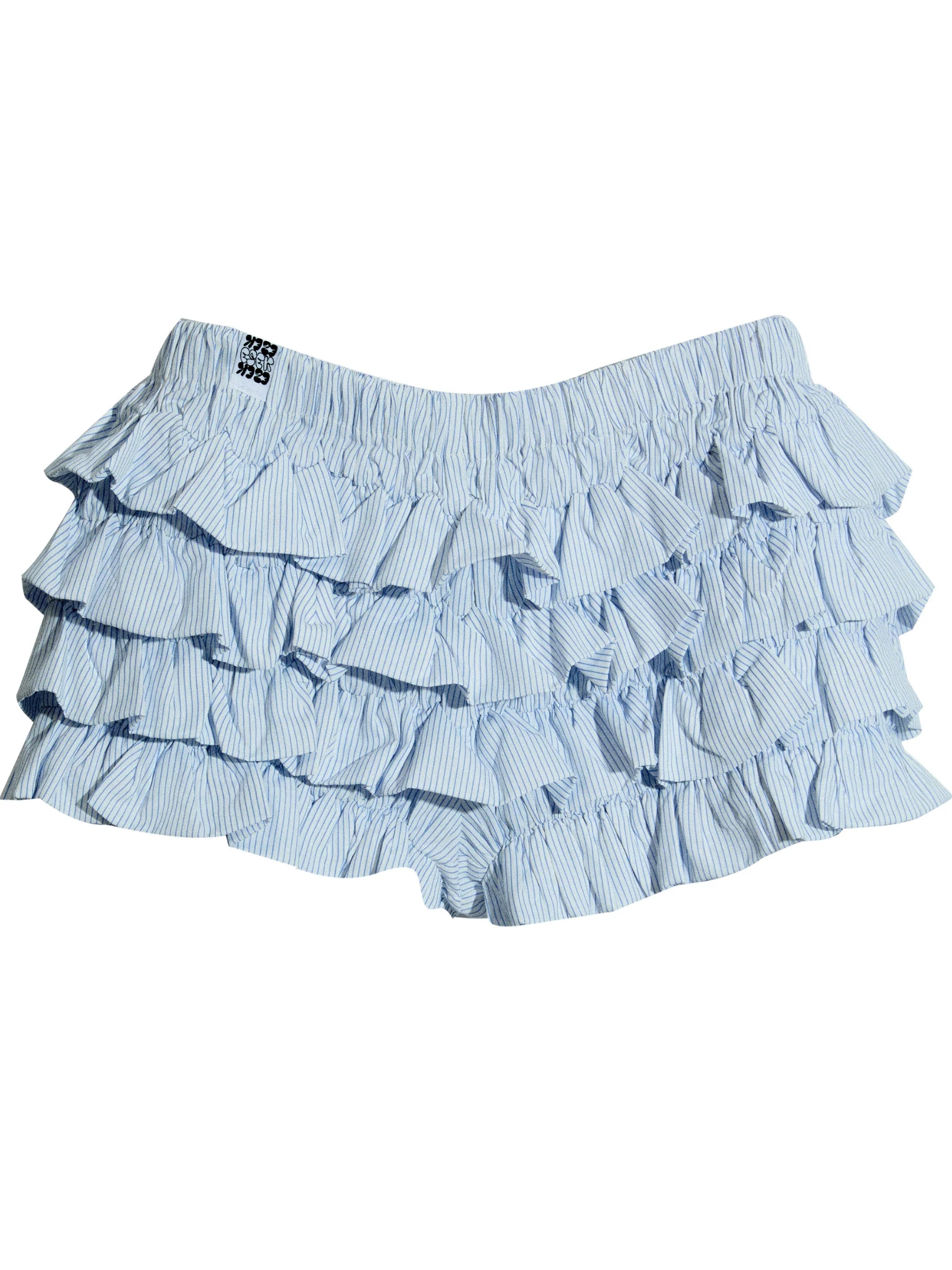 Ruffle Multi-Tiered Mini Shorts
