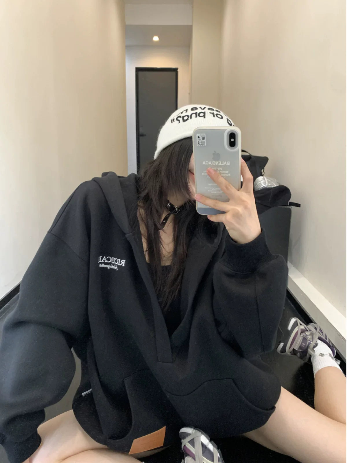 V-Plunge Kangaroo Hoodie