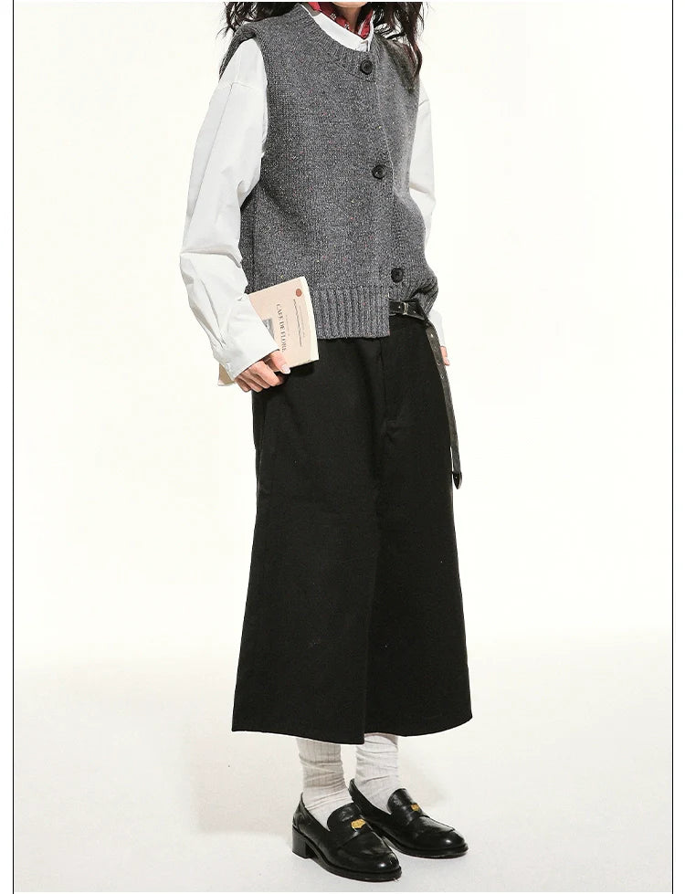 Knit Vest with White Button-Down