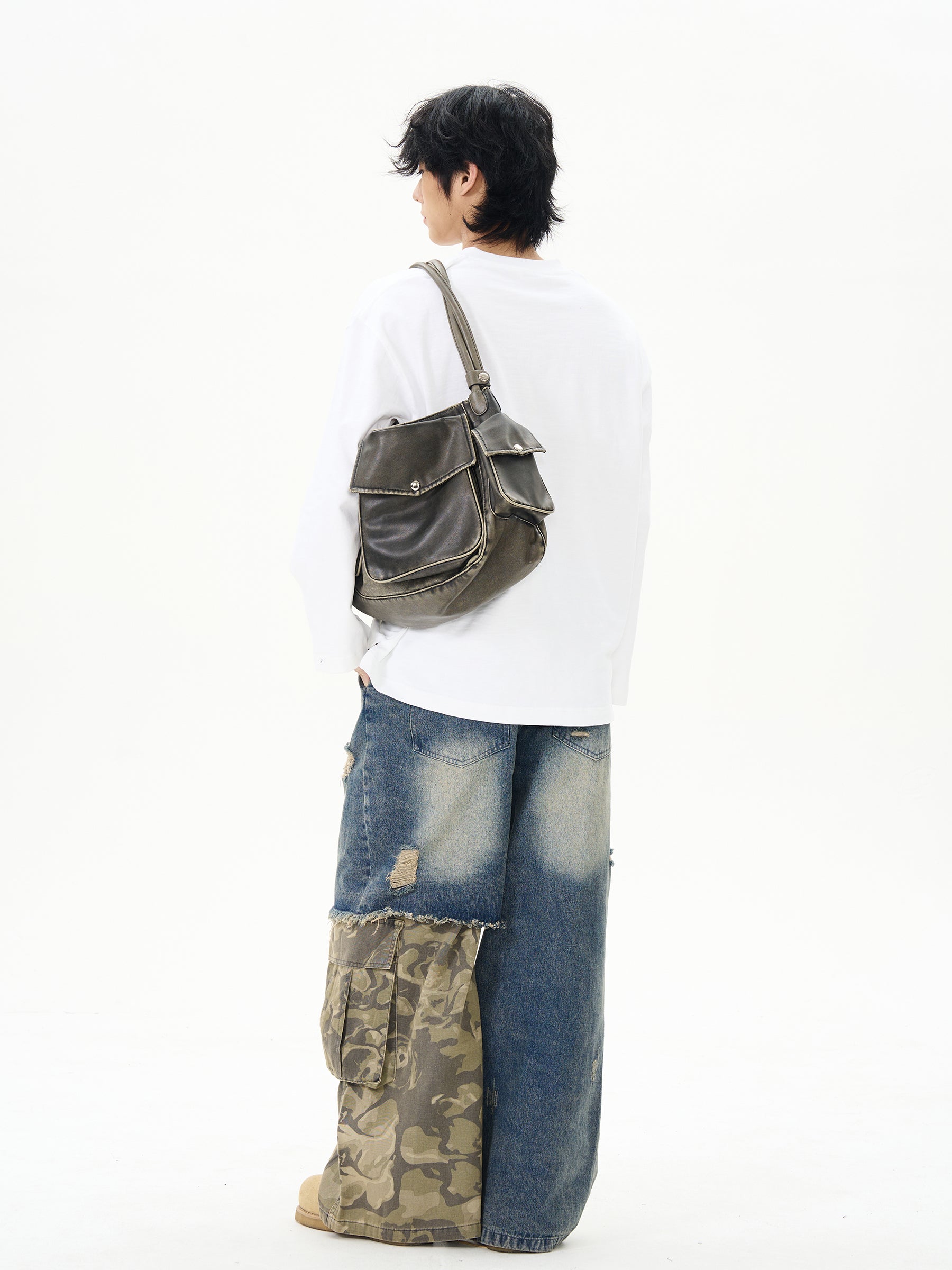 White Split Neck Cotton Shirt