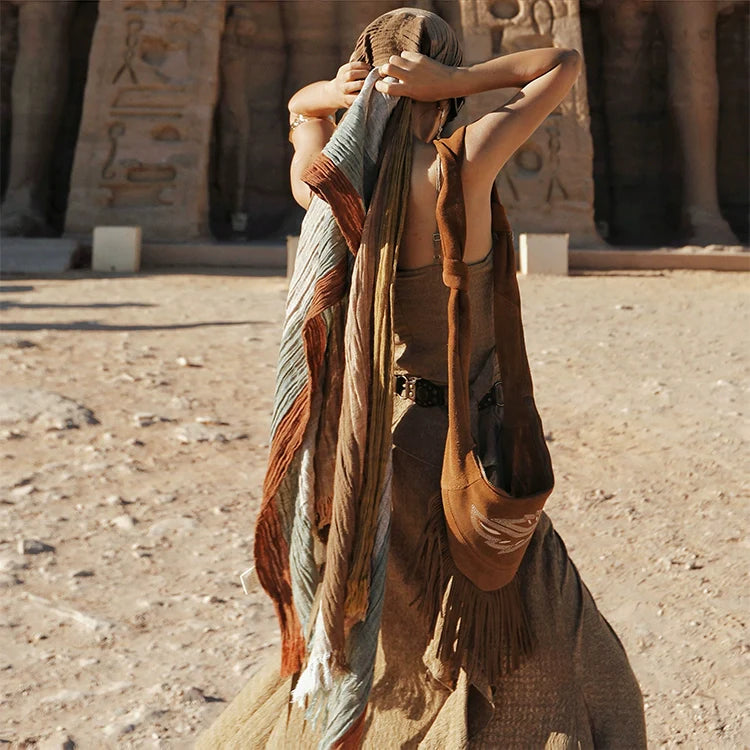 Desert Boho Multicolor Wrap Scarf