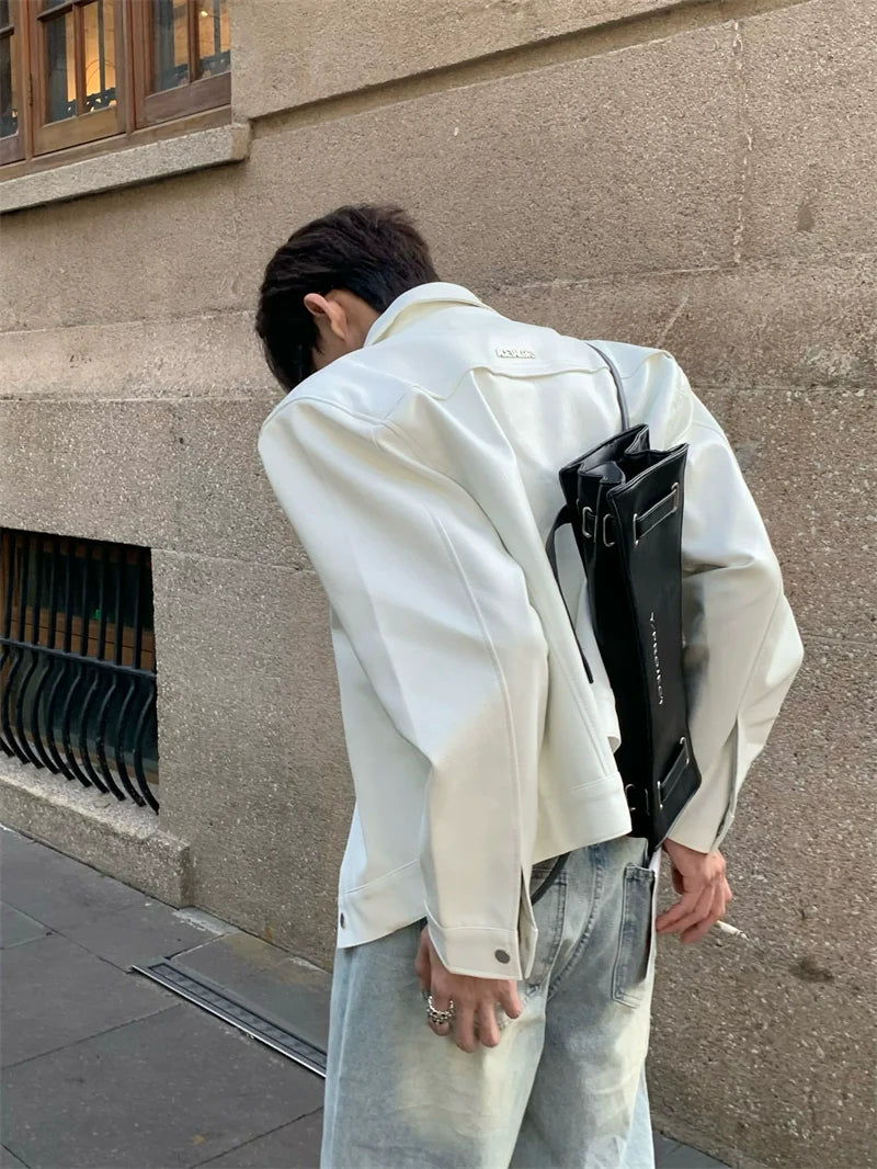 Wide Shoulder Denim Jacket