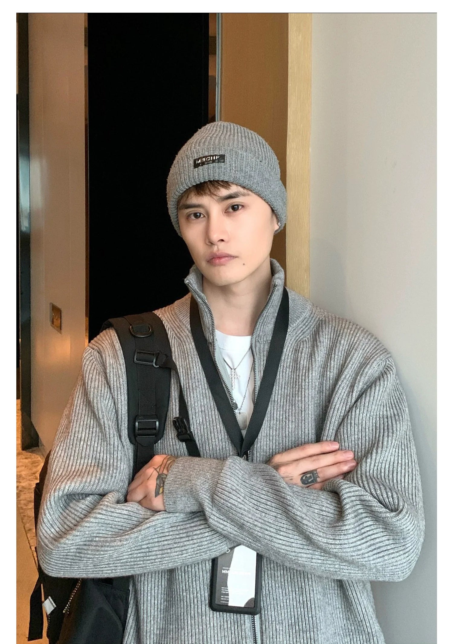 Ribbed Full-Zip Cardigan Sweater