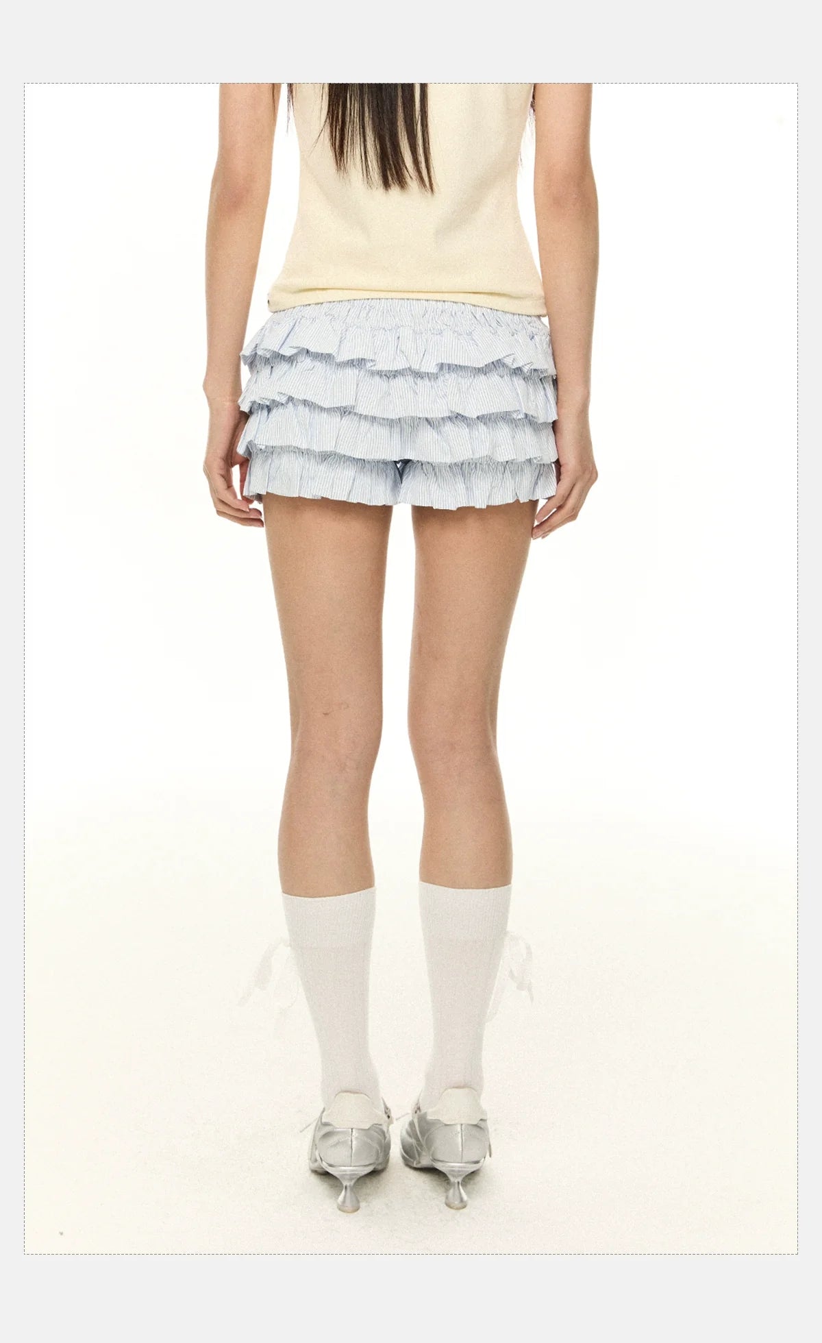 Ruffle Multi-Tiered Mini Shorts