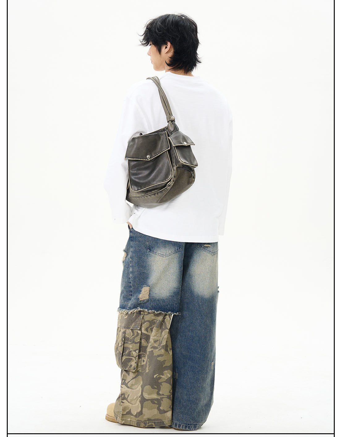 White Split Neck Cotton Shirt