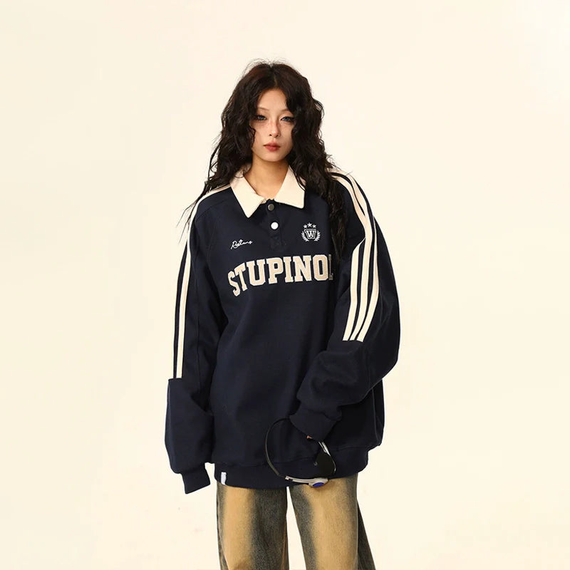Stupinol Varsity Polo Sweatshirt