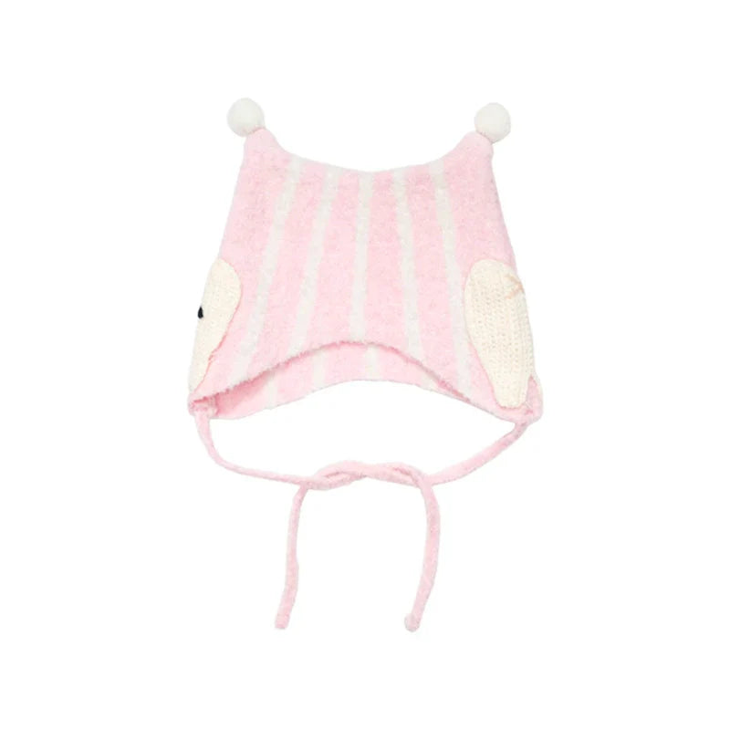 Sweet Cloud Plush Bonnet Hat