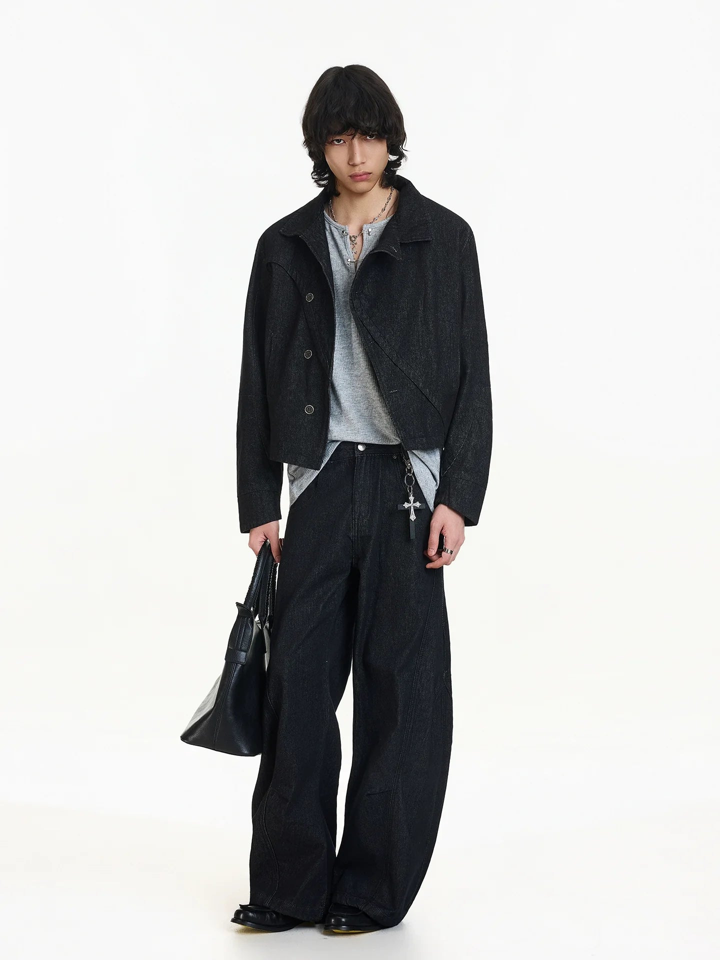 Midnight Torque Asym Denim Jacket