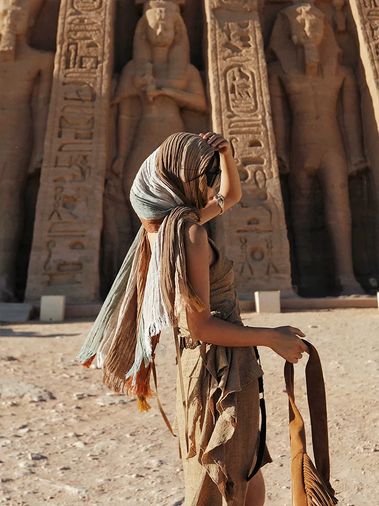 Desert Boho Multicolor Wrap Scarf