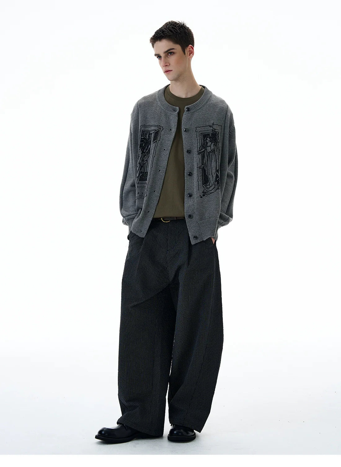 Tarot Window Graphic Knit Cardigan