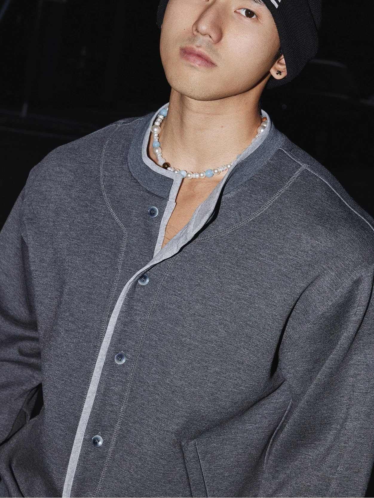 Shadowline Varsity Snap Cardigan