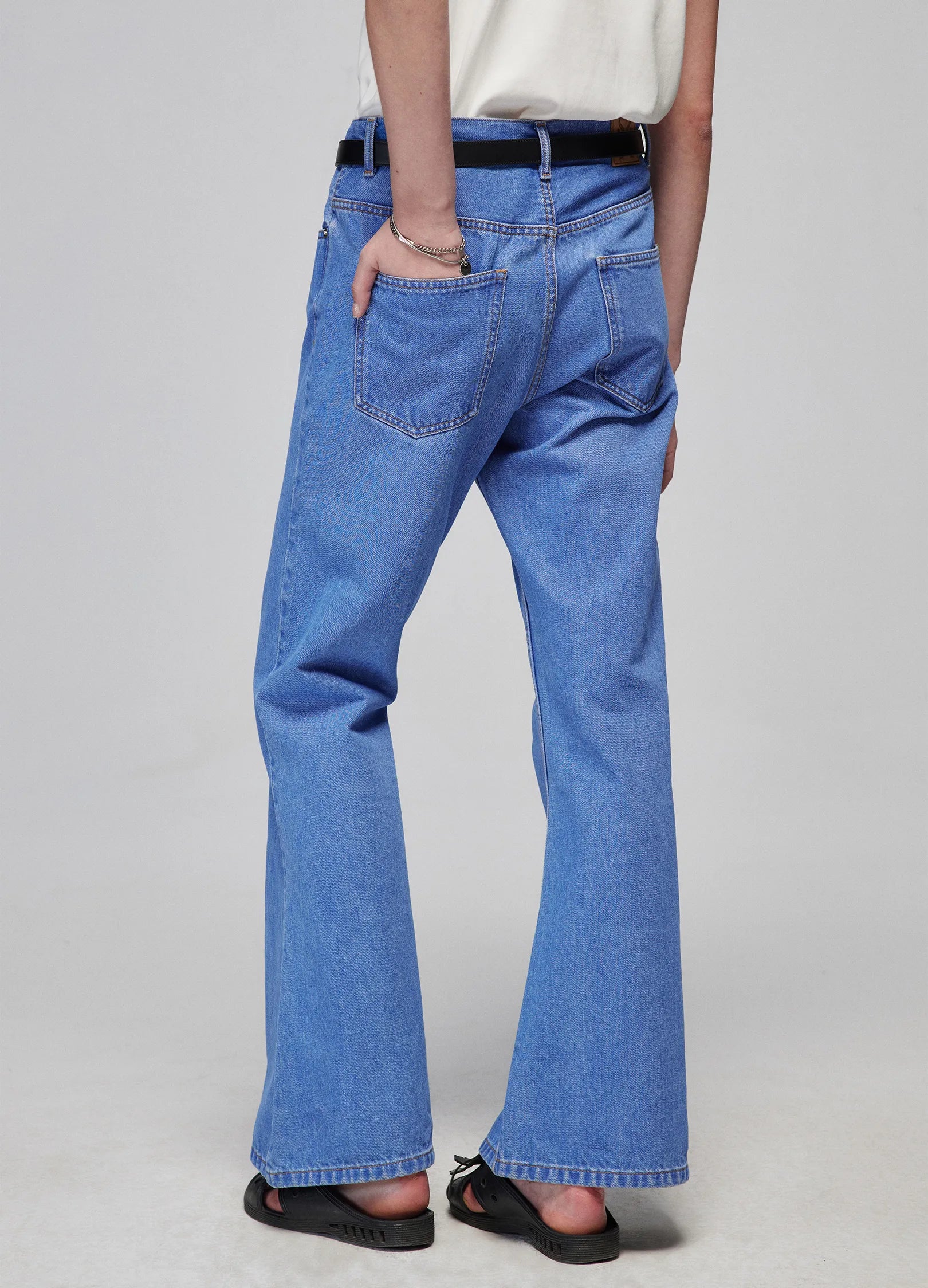 High-Rise Flared Denim Jeans