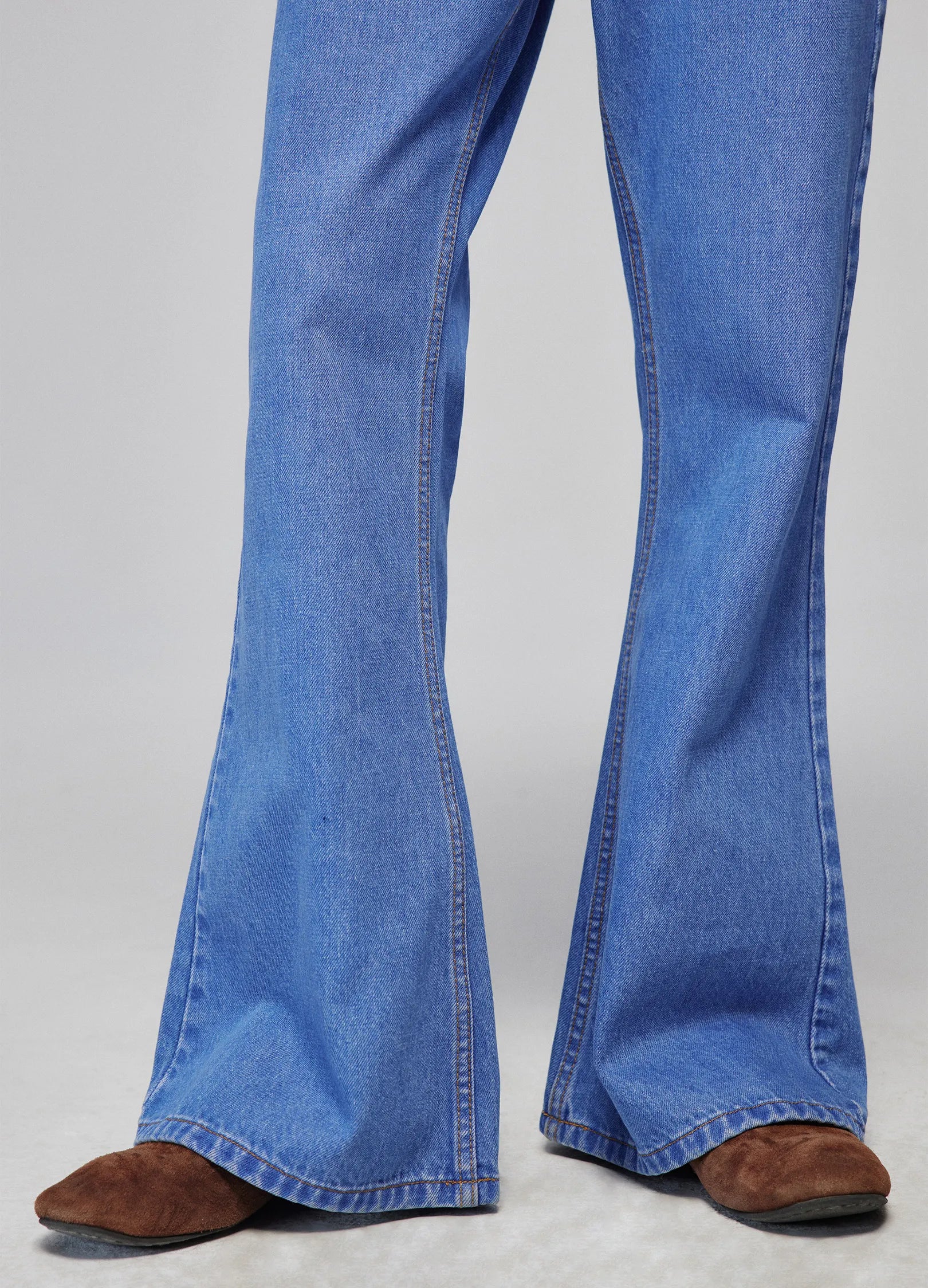 High-Rise Flared Denim Jeans
