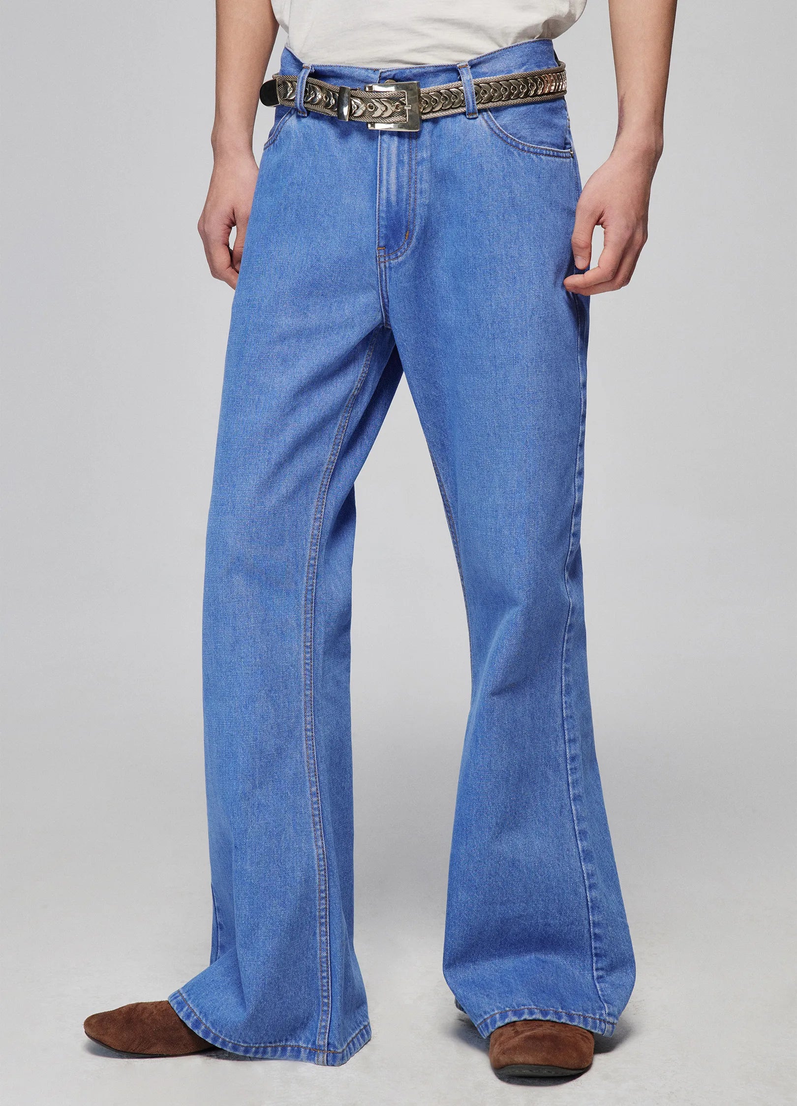 High-Rise Flared Denim Jeans