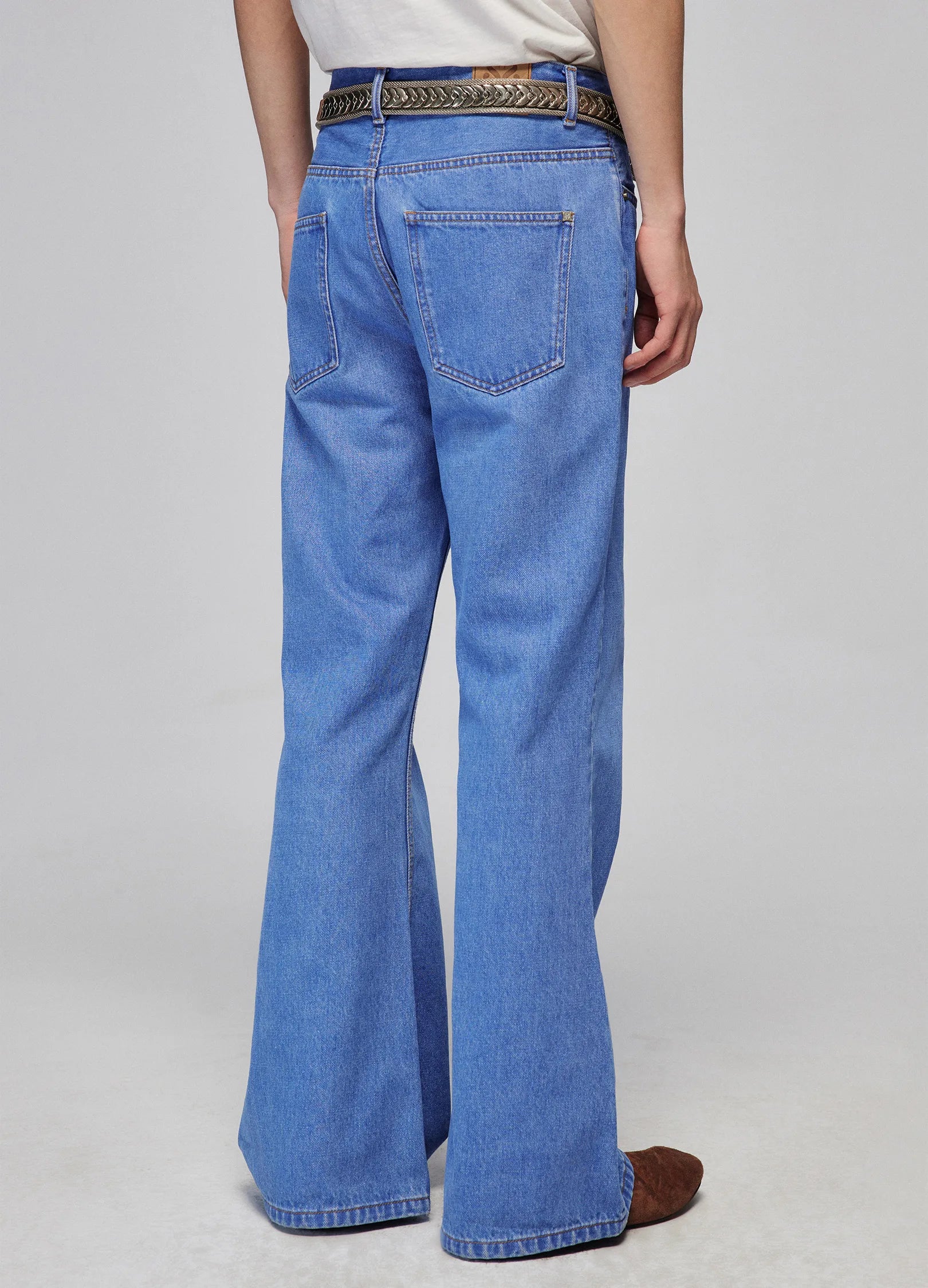 High-Rise Flared Denim Jeans