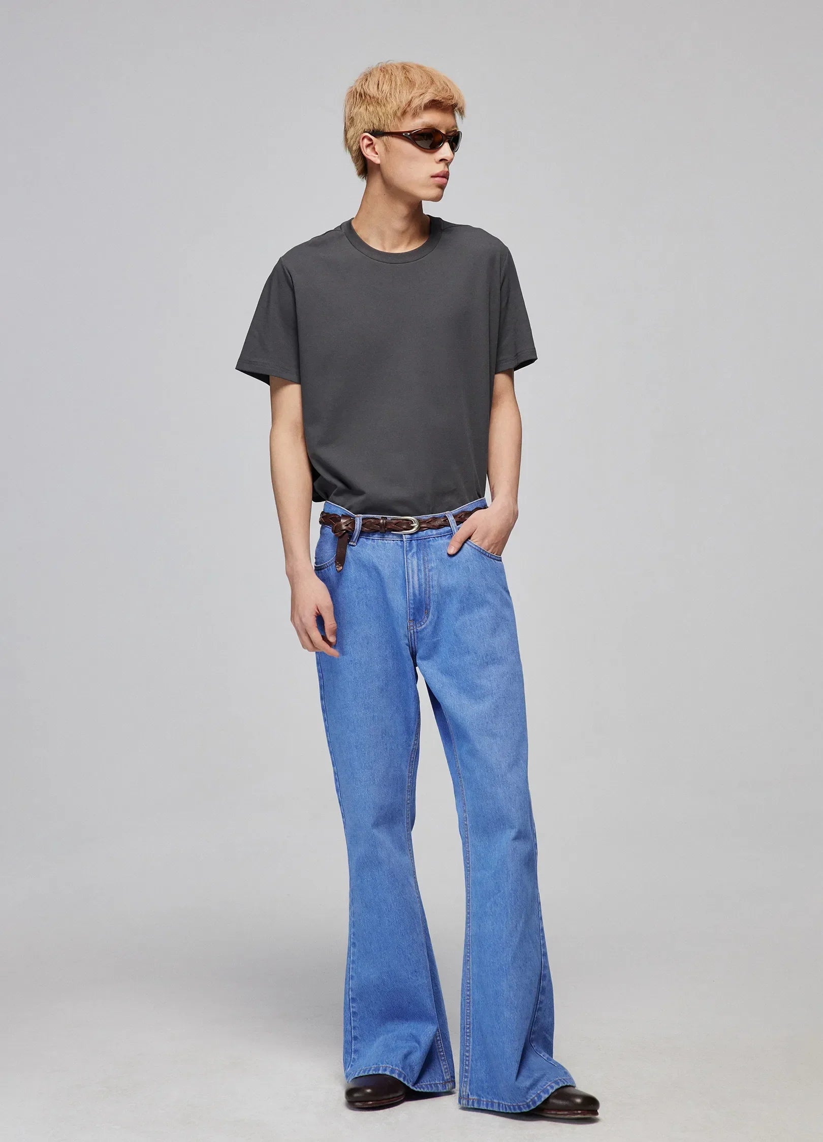 High-Rise Flared Denim Jeans