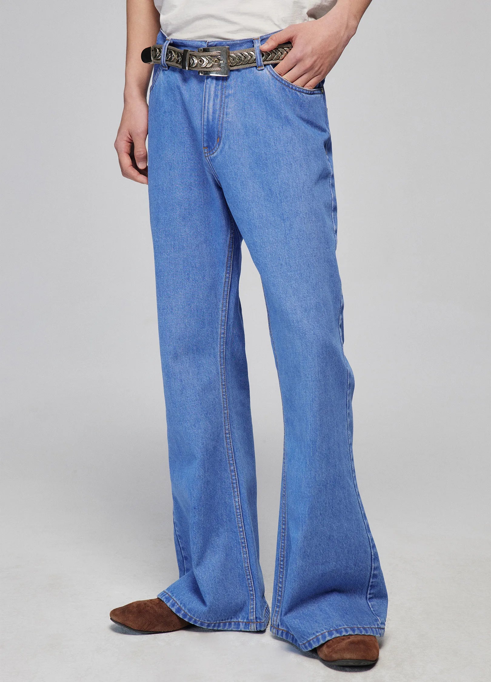 High-Rise Flared Denim Jeans