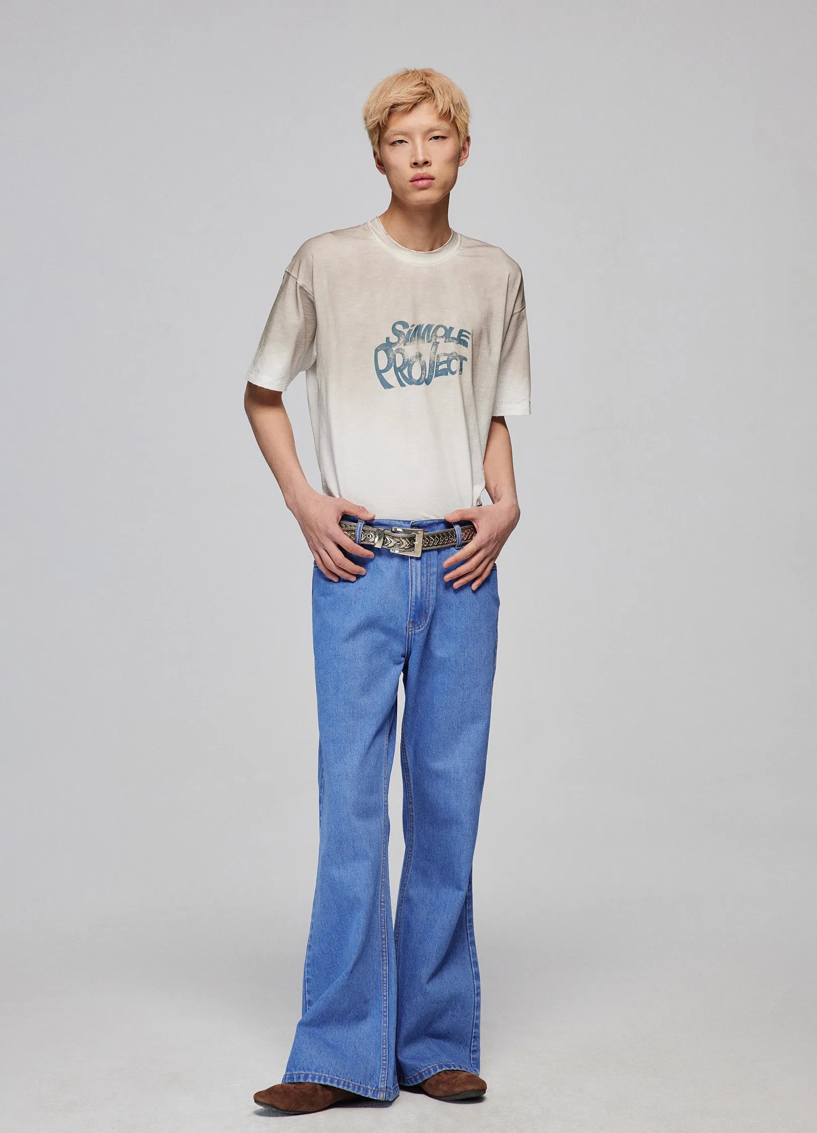 High-Rise Flared Denim Jeans