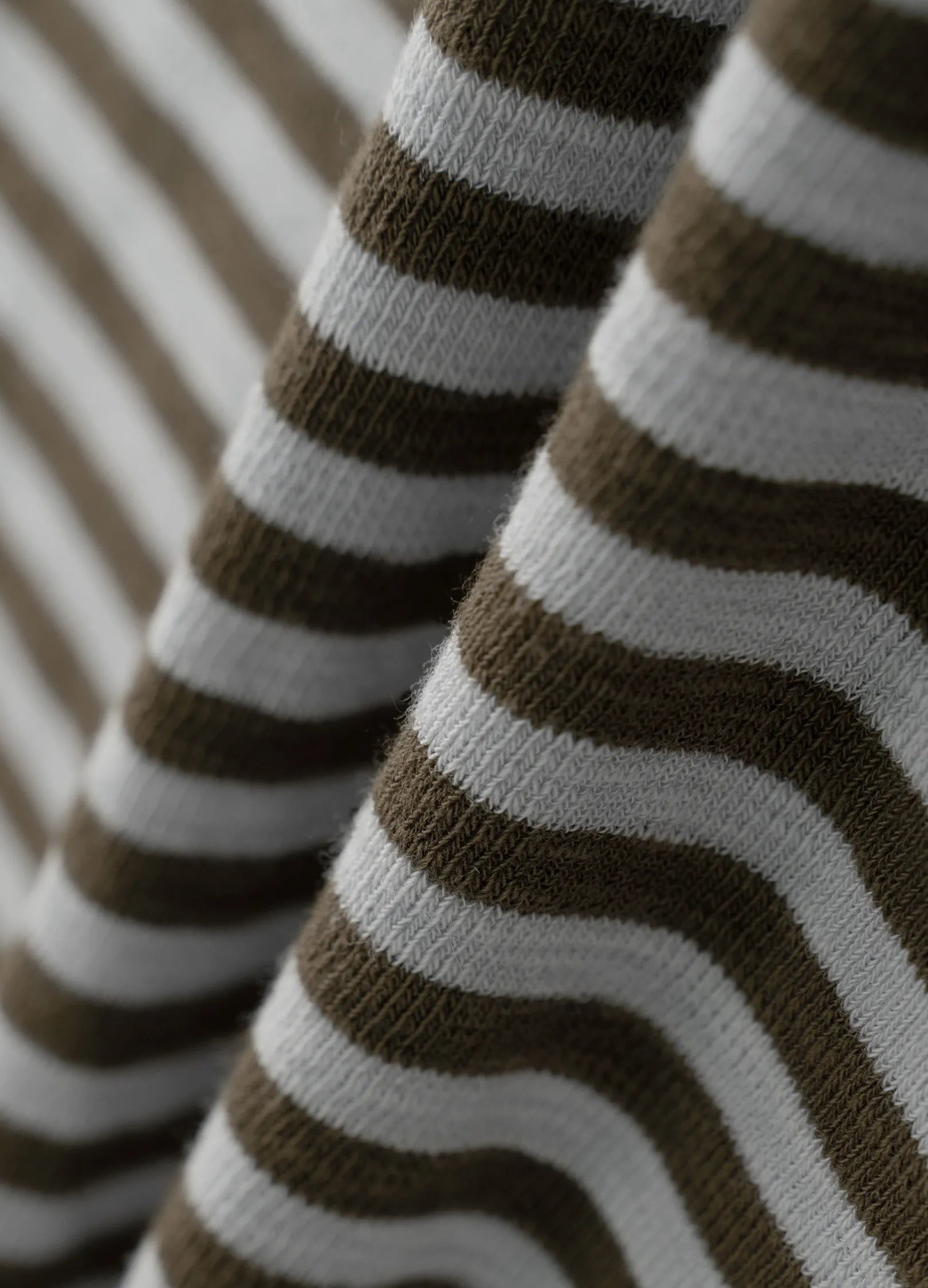 Wide Neck Striped T-shirt