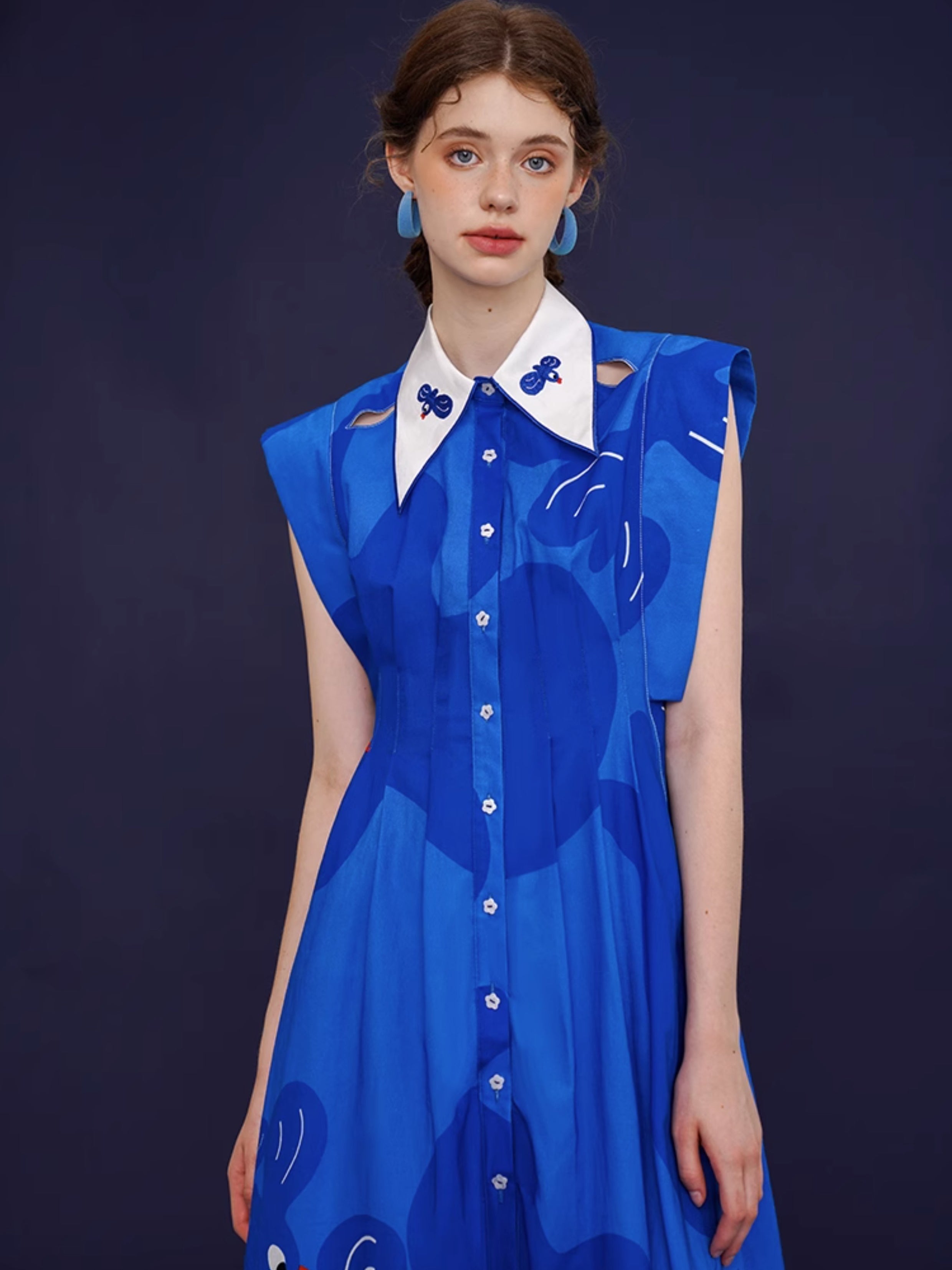 Whimsical Blue Bird Dress