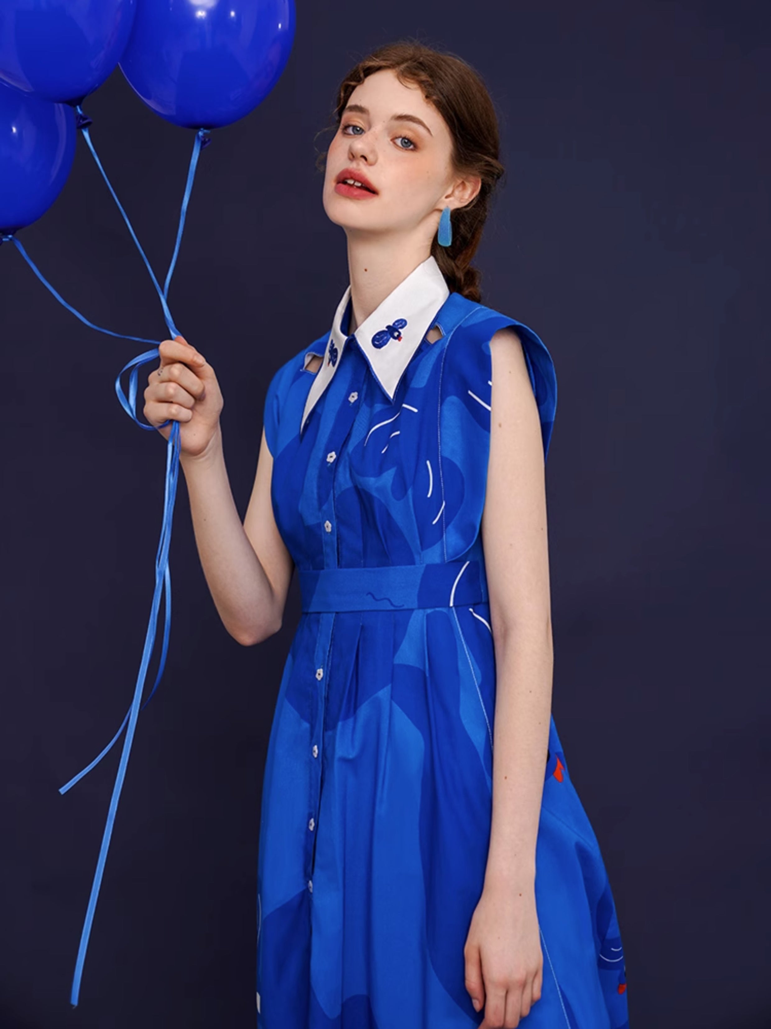 Whimsical Blue Bird Dress