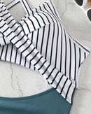 One-piece Hollow Back Strap Swimsuit