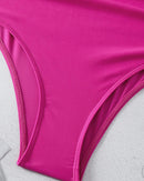 One-piece Hollow Back Strap Swimsuit