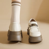 Agsdon Metal Buckle Loafers