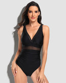 Sexy Mesh Tummy Control One Piece Swimsuit