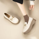 Leather Loafers With Chain