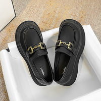 Leather Loafers With Chain