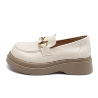 Leather Loafers With Chain