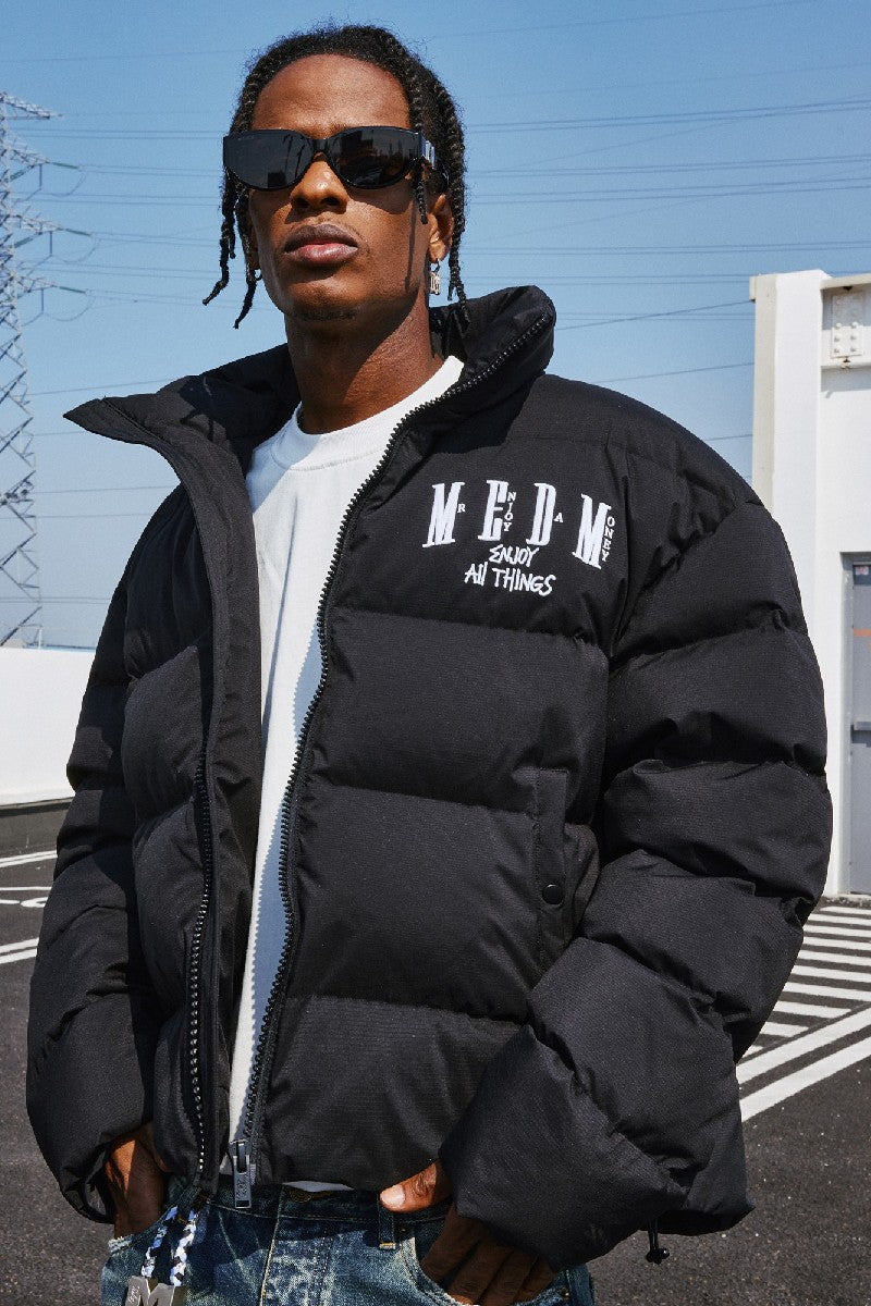 Puffer Jacket With Logo